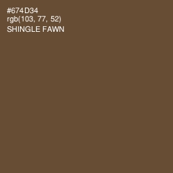 #674D34 - Shingle Fawn Color Image